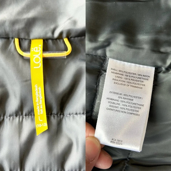 Lole Lightweight Quilted Fabric  Puffer Jacket in Grey Mauve - Picture 14 of 16